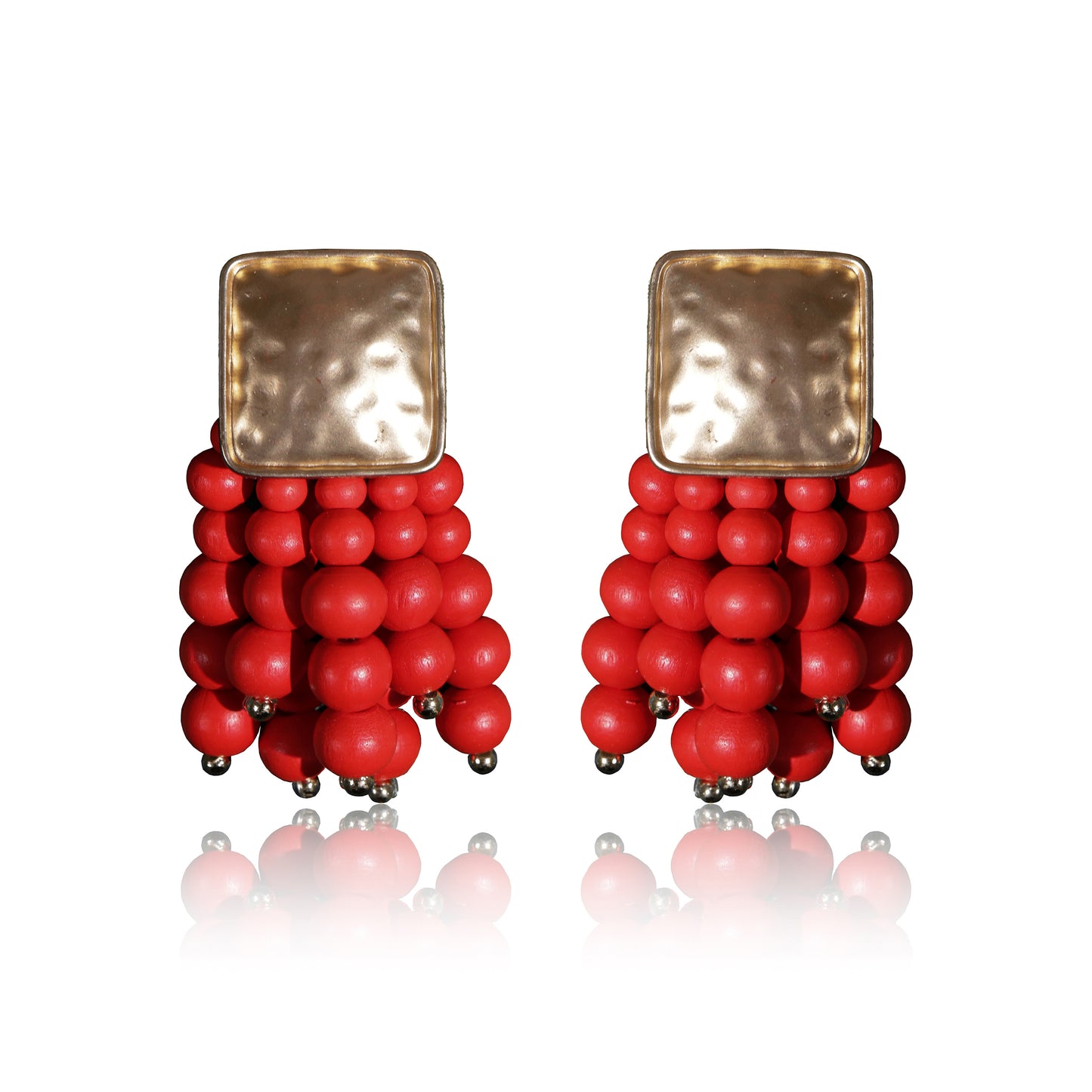 Beady Gold Earrings