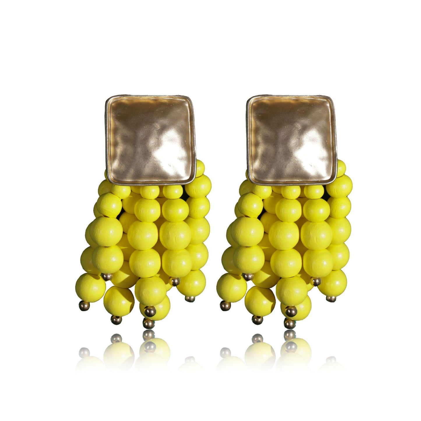 Beady Gold Earrings