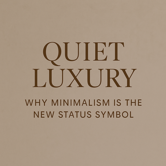 Quiet Luxury: Why Minimalism Is the New Status Symbol