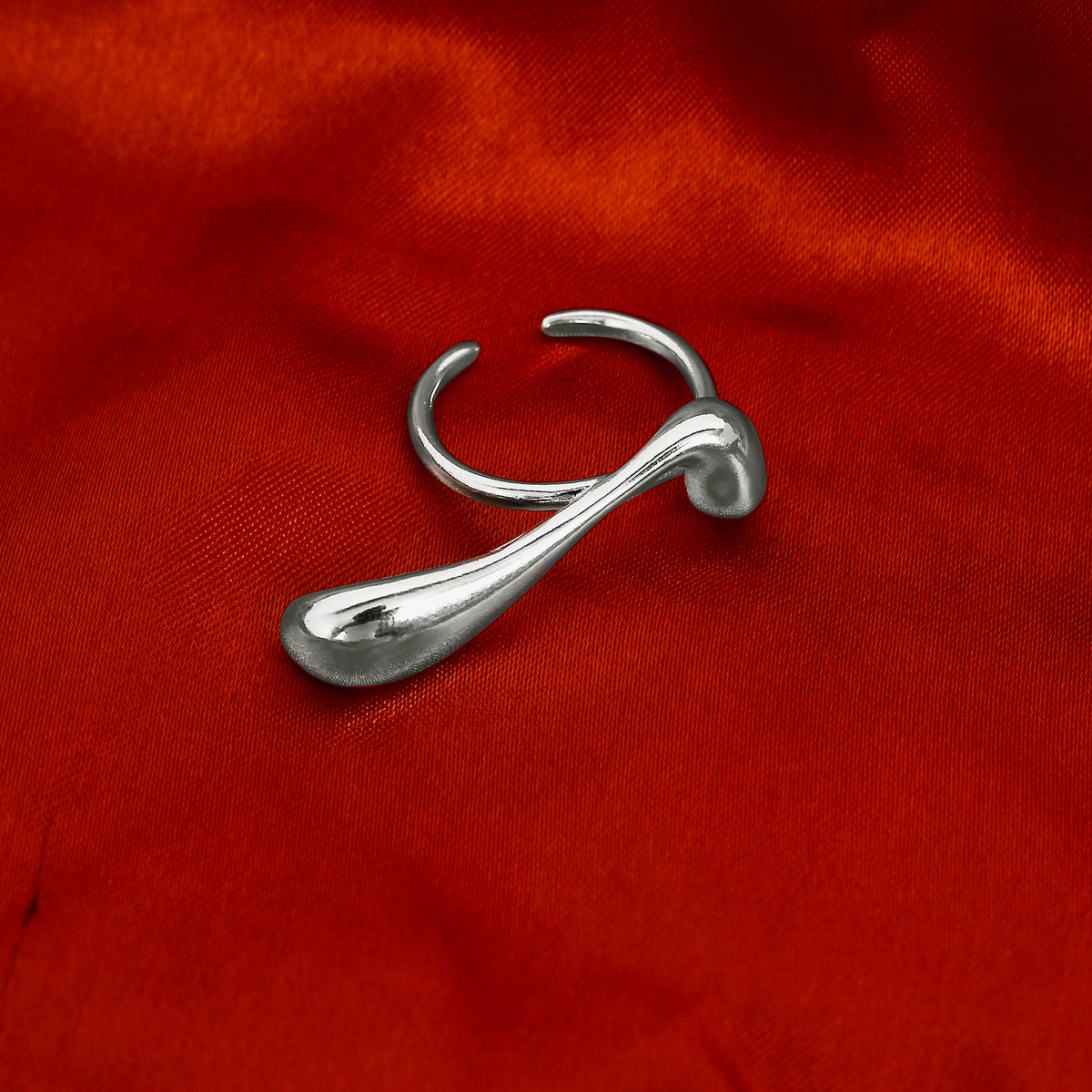 Silver Dash Ring by Senshi Jewellery, view 4