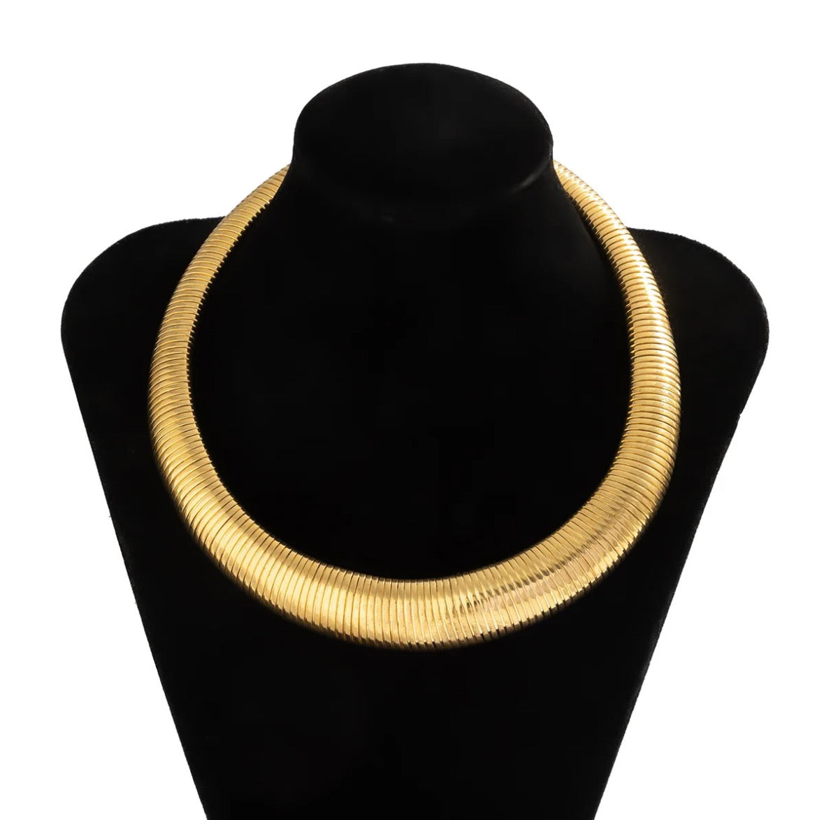Snake bone collar necklace