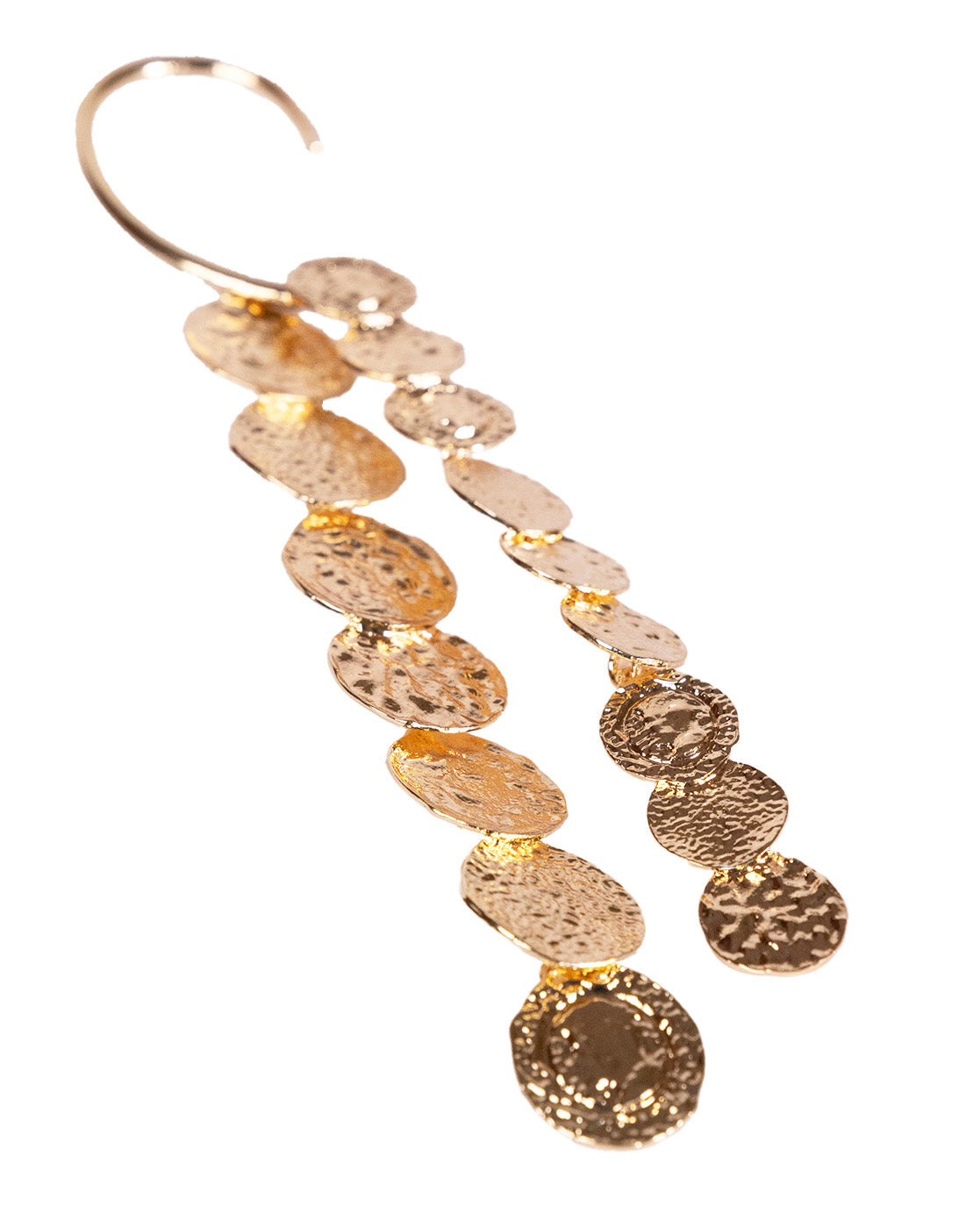 Gold Ear Cuff (right ear) by Senshi Jewellery, view 4