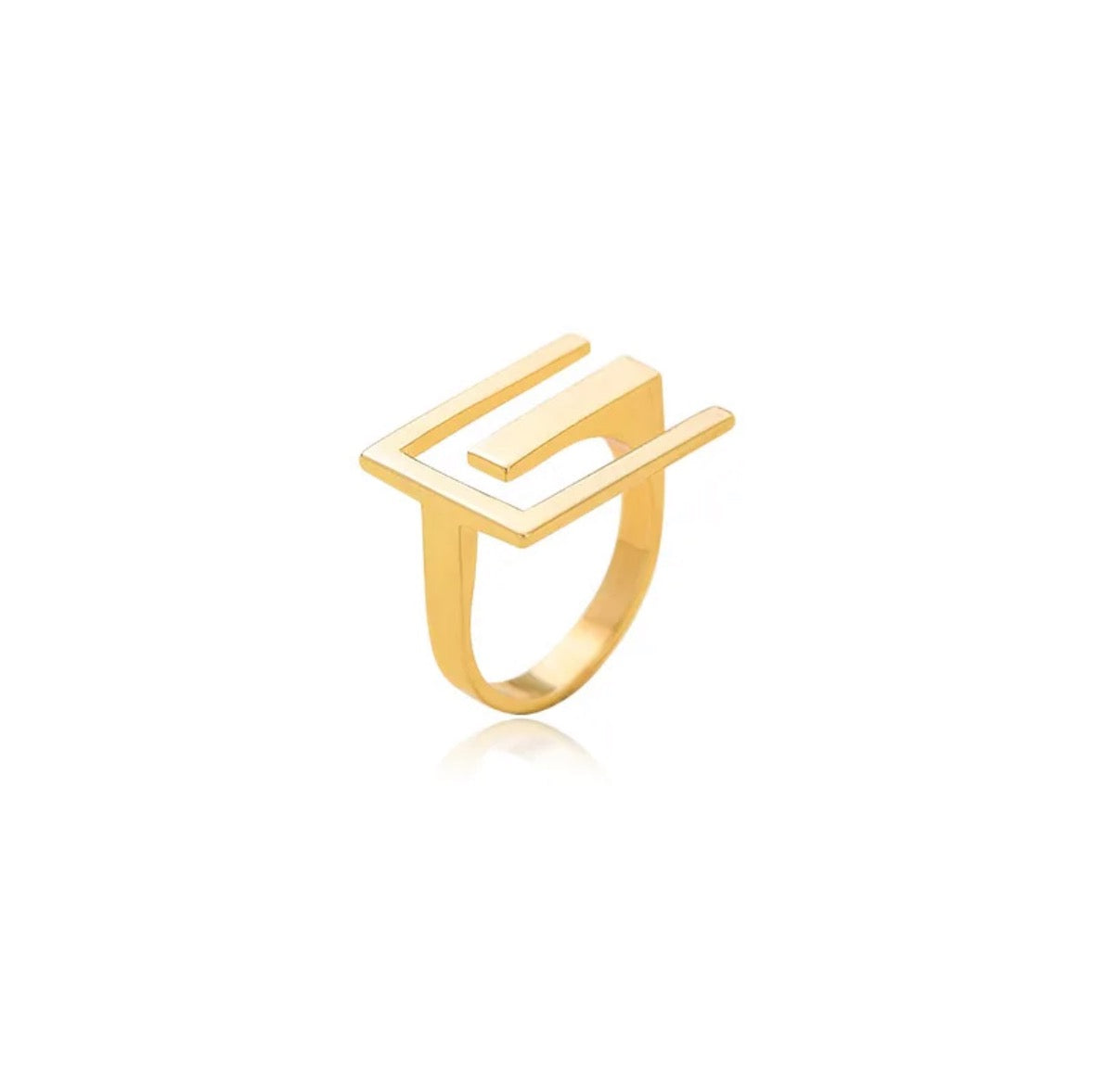 Gold personality ring