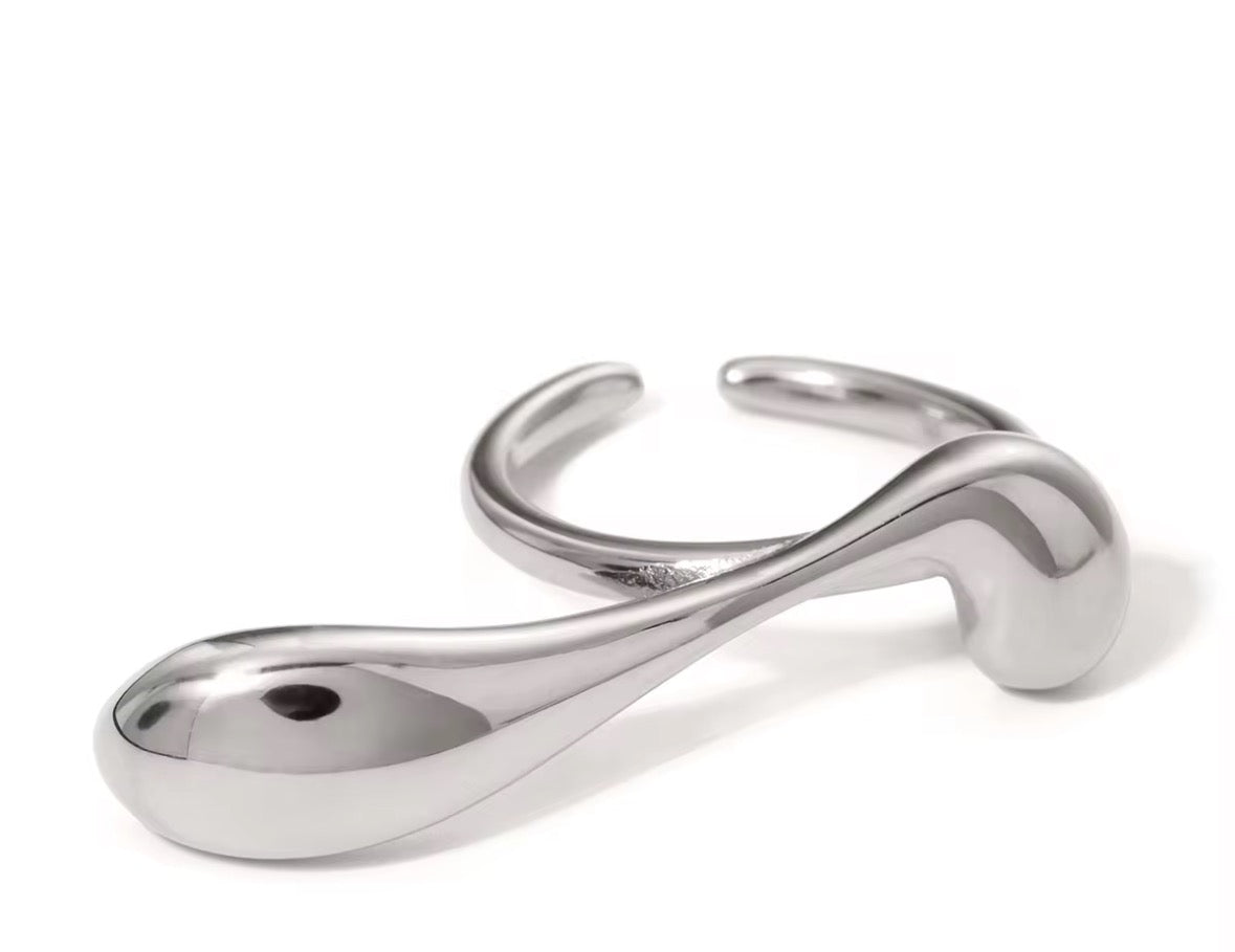Silver Dash Ring by Senshi Jewellery