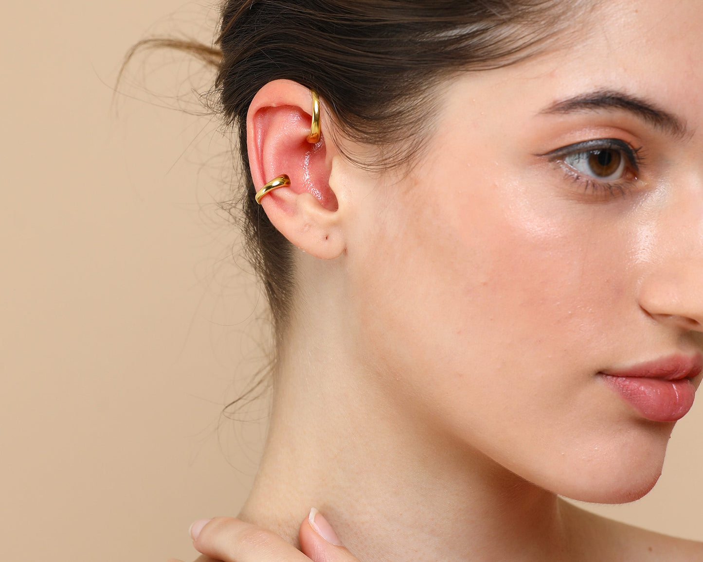 gold ear cuff earrings