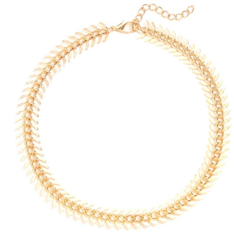 Gold polished choker